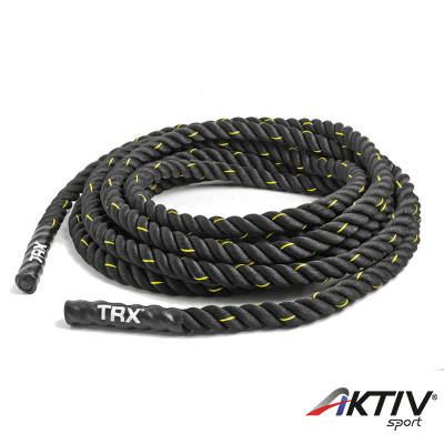 Funkcionális edzőkötél TRX Battle Rope 9 m fekete