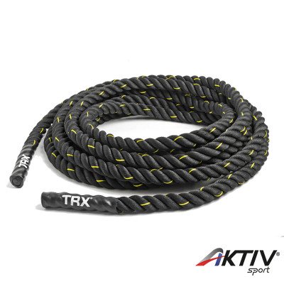 Funkcionális edzőkötél TRX Battle Rope 9 m fekete