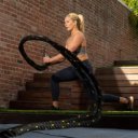Funkcionális edzőkötél TRX Battle Rope 9 m fekete