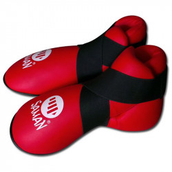 Lábfejvédő Saman tépőzáras PU piros XL Sportszer Saman