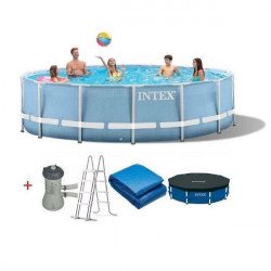 Fémvázas medence szett Intex Prism 457x107 cm BLACK WEEK Intex