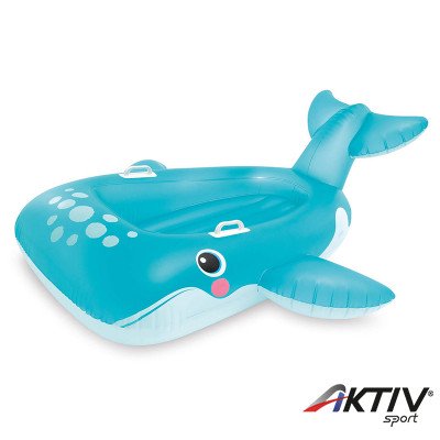 Felfújható strandmatrac kék bálna Intex