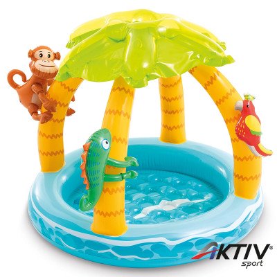 Felfújható gyerekmedence Intex Tropical Island