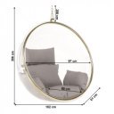 Függőfotel Bubble Typ I átlátszó-arany-szürke