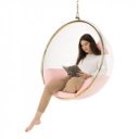 Függőfotel Bubble Typ I átlátszó-arany-rózsaszín