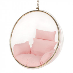 Függőfotel Bubble Typ I átlátszó-arany-rózsaszín