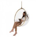 Függőfotel Bubble Typ I átlátszó-arany-fehér