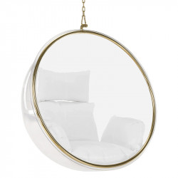 Függőfotel Bubble Typ I átlátszó-arany-fehér Kert Tempo Kondela