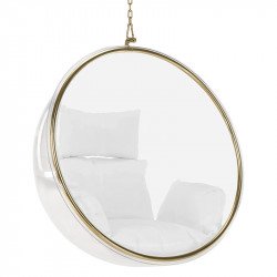 Függőfotel Bubble Typ I átlátszó-arany-fehér Kert Tempo Kondela