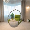 Függőfotel Bubble Typ I átlátszó-arany-zöld