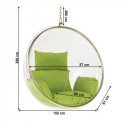 Függőfotel Bubble Typ I átlátszó-arany-zöld