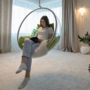 Függőfotel Bubble Typ I átlátszó-arany-zöld