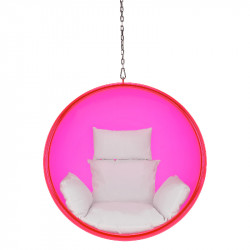 Függőfotel Bubble Typ I rózsaszín-ezüst-fehér