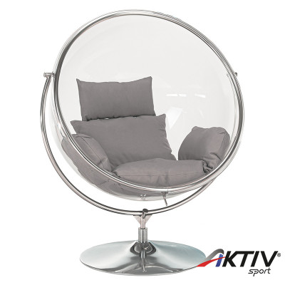 Függőfotel állvánnyal Bubble Typ II átlátszó-ezüst-szürke