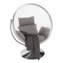 Függőfotel állvánnyal Bubble Typ II átlátszó-ezüst-szürke