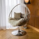 Függőfotel állvánnyal Bubble Typ II átlátszó-ezüst-szürke