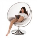 Függőfotel állvánnyal Bubble Typ II átlátszó-ezüst-szürke