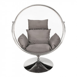 Függőfotel állvánnyal Bubble Typ II átlátszó-ezüst-szürke