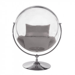 Függőfotel állvánnyal Bubble Typ II átlátszó-ezüst-szürke