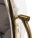 Függőfotel állvánnyal Bubble Typ II átlátszó-arany-szürke