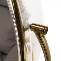 Függőfotel állvánnyal Bubble Typ II átlátszó-arany-szürke