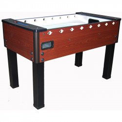 Csocsó asztal SARDI HOME ATLANTIS LUX mahagóni homokfúvott üveglapos pálya 5-ös méret Csocsóasztal érmevizsgáló nélkül Sardi