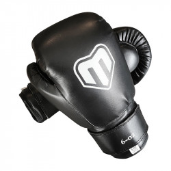 Boxkesztyű gyerek Saman Kid Fit műbőr fekete 8 oz