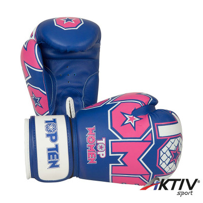 Boxkesztyű Top Ten Woman kék-pink 10 oz