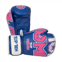 Boxkesztyű Top Ten Woman kék-pink 10 oz Sportszer Top Ten