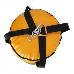 Boxzsák Saman Colours műbőr 120x40 cm fekete-sárga