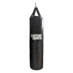 Boxzsák Samansport Slim műbőr 120x35 cm fekete Sportszer Saman