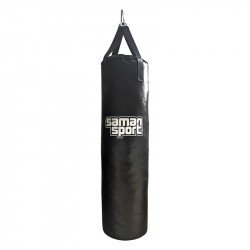 Boxzsák Samansport Slim műbőr 120x35 cm fekete Sportszer Saman