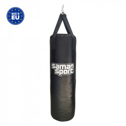 Boxzsák Samansport Slim műbőr 140x35 fekete Sportszer Saman