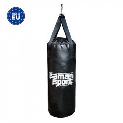 Boxzsák Samansport Junior műbőr 80x30 cm fekete Sportszer Saman
