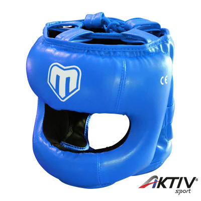 Fejvédő Saman Jawz arcvédős műbőr kék M