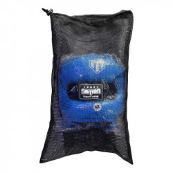 Fejvédő Saman Jawz arcvédős műbőr kék M