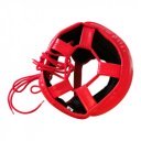 Fejvédő Saman Jawz arcvédős műbőr piros M