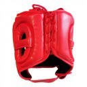 Fejvédő Saman Jawz arcvédős műbőr piros M