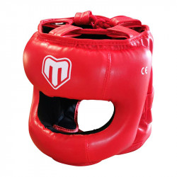 Fejvédő Saman Jawz arcvédős műbőr piros M Sportszer Saman