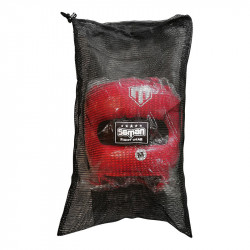 Fejvédő Saman Jawz arcvédős műbőr piros M