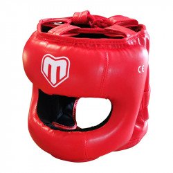 Fejvédő Saman Jawz arcvédős műbőr piros M Sportszer Saman