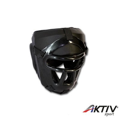 Fejvédő Saman rácsos műbőr fekete