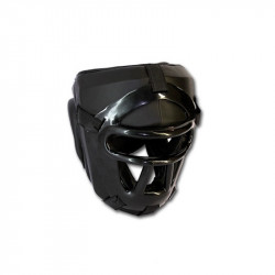 Fejvédő Saman rácsos műbőr fekete Sportszer Saman