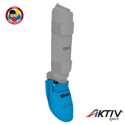 Lábfejvédő SMAI karate WKF műbőr kék S