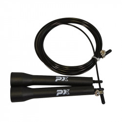 Ugrálókötél Phoenix Hyper Rope acélsodronyos fekete Fitness Phoenix