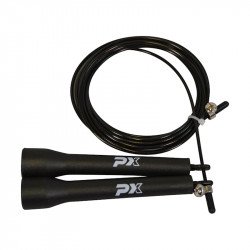 Ugrálókötél Phoenix Hyper Rope acélsodronyos fekete Fitness Phoenix