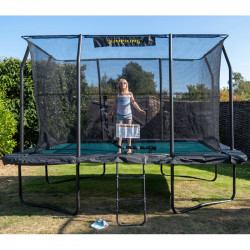 Trambulin Jumpking Deluxe szögletes 243x365 cm