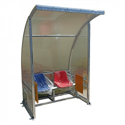 Játékvezetői pad 2 személyes asztallal 1,5x1,5x2,2 m Sportszer Aktivsport TT