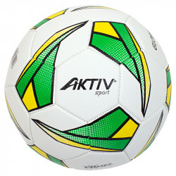 Futball labda Aktivsport GLOBAL zöld-sárga-fekete méret: 4 Sportszer Aktivsport