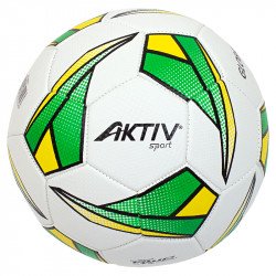 Futball labda Aktivsport GLOBAL zöld-sárga-fekete méret: 4 Sportszer Aktivsport